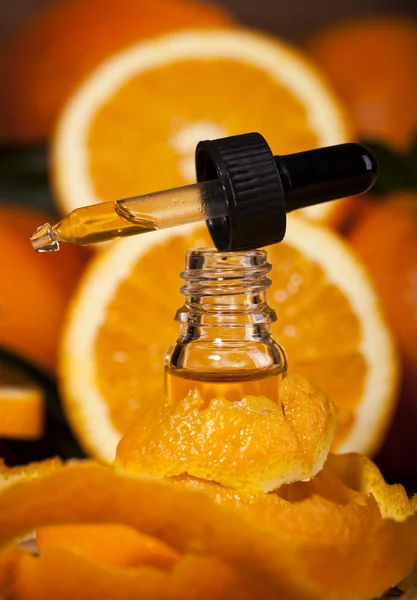 Orange eterisk olja — Stockfoto