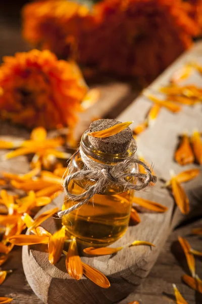 Marigold Essential Oil — Stock Photo, Image
