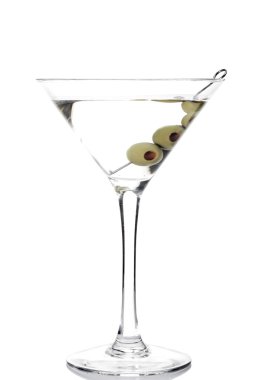 Bir martini kokteyl bardak