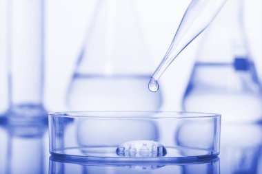 Petri yemekler ve pipet