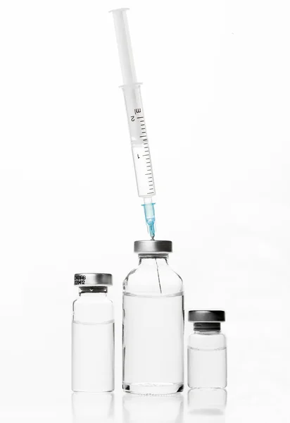 Vials and Syringe — Stock Photo, Image