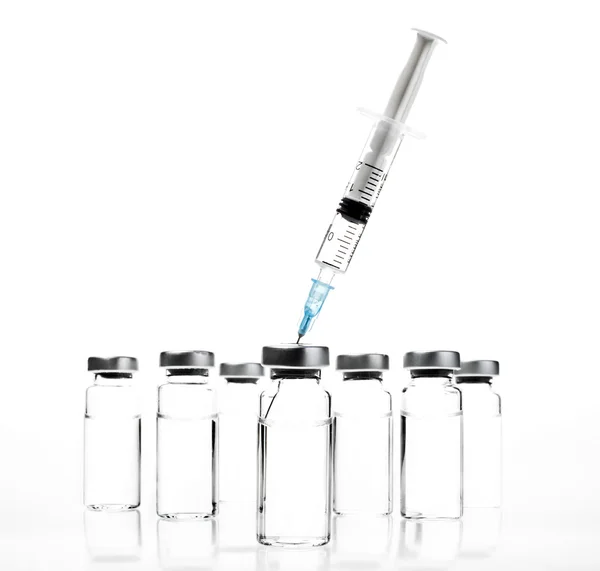 Vials and Syringe — Stock Photo, Image