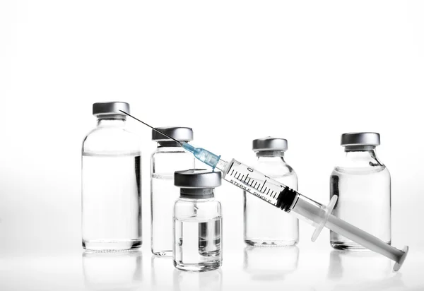 Vials and Syringe — Stock Photo, Image