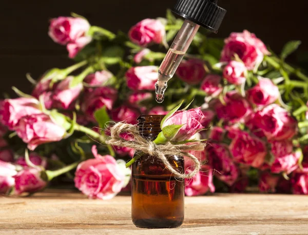 Rose Essential Oil — Stock Photo, Image