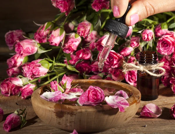 Olejek różany — Zdjęcie stockowe