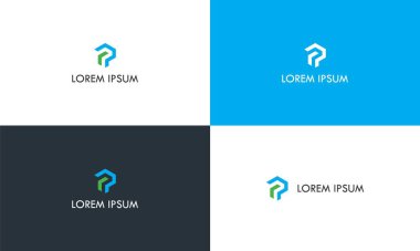 Altıgen Harf P Logosu Tasarımı