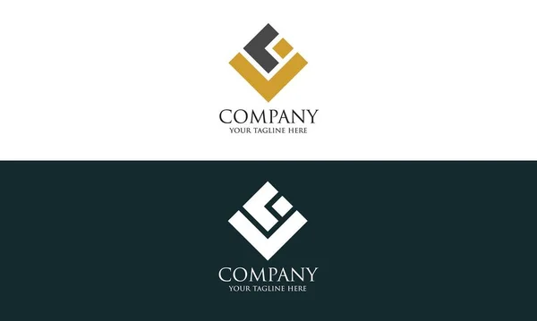 Business Lettera Aziendale Logo Design — Vettoriale Stock