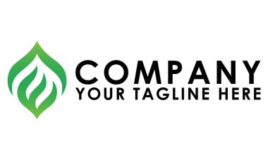 Yaratıcı Yeşil Harf E Yaprak Doğa Logosu Tasarımı