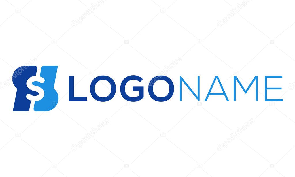 Blue Color Negative Initial Letter S Business Logo Design