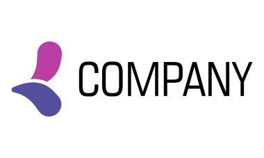 Mor Renk Baloncuk Çemberi Soyut Başlangıç Harfi K Logo Tasarımı