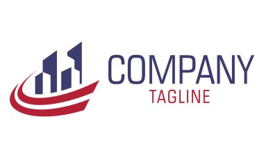 Mavi Renkli Şehir Modern İnşaat Logosu Tasarımı