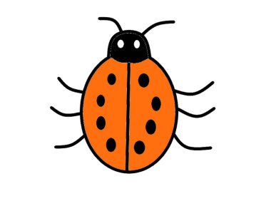 Uğur böceğinin vektör resmi