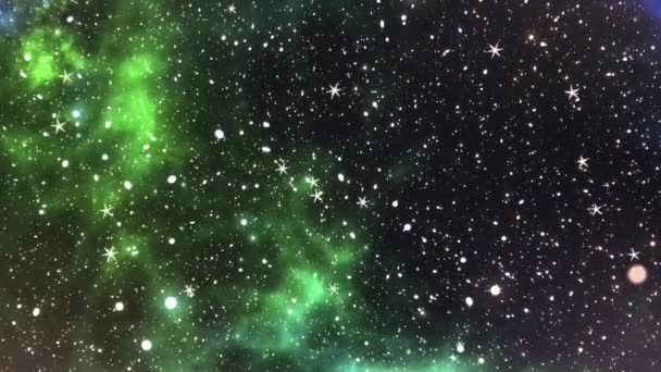 太空中一些闪烁的星星的动画视频 — 图库视频影像