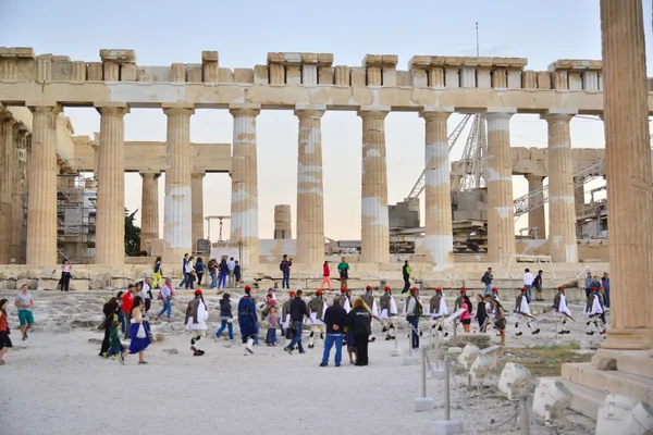 Відвідати Акрополь Афіни Akropolis Греції — стокове фото