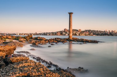 Sydney Beach ışık evin uzun pozlama