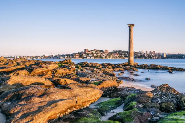 Lange Belichtung von Sydney Beach Leuchtturm — Stockfoto