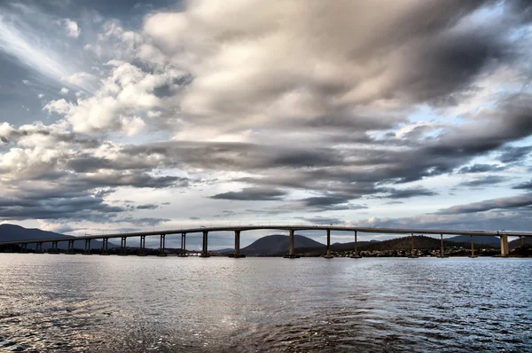 Tasman brug Stockafbeelding