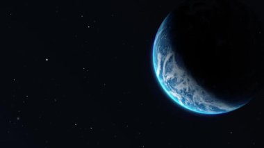 Eğimli Kamera dünyaya doğru hareket ediyor