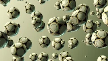 Falling Footballs arka plan videosu