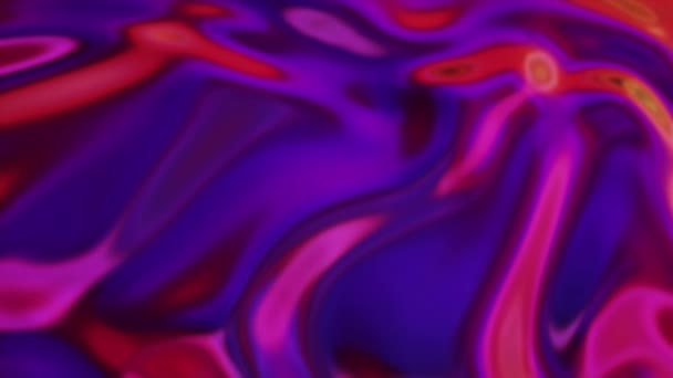 Kleurrijke iriserende Abstract Vloeibare Animatie — Stockvideo