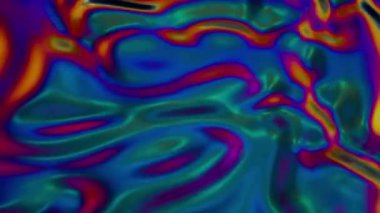 Renkli Psikedelik Soyut Sıvı Canlandırması