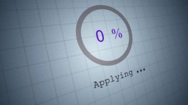 Dairesel Çubuk uygulama yüzdesini gösterir