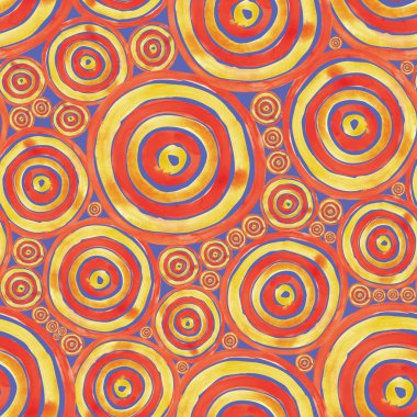 suluboya daireler seamless modeli