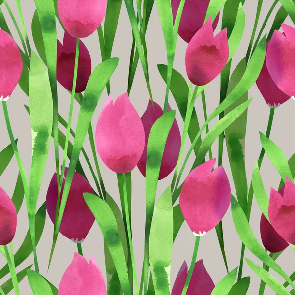 Tulpen nahtloses Muster — Stockfoto