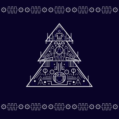 Noel ağacı illüstrasyon