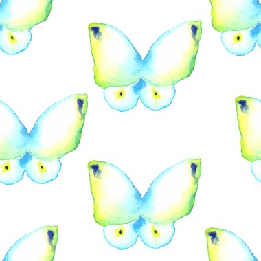Watercolor vector butterfly