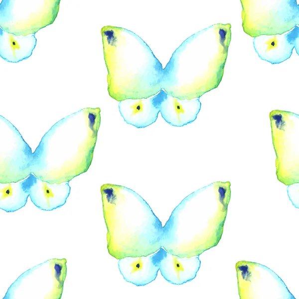 Acuarela vector mariposa — Vector de stock