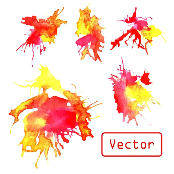 Aquarelle vectorielle éclaboussure — Image vectorielle