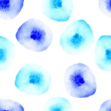 Watercolor spot  seamless pattern