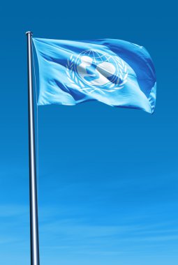 UNICEF bayrak Rüzgar sallıyor