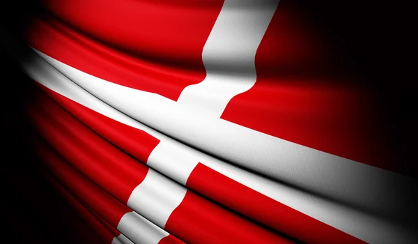 Sovereign Military Order of Malta flag waving on the wind — Stock Photo, Image