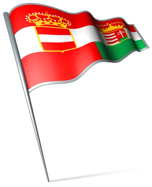 Flag of Austria -Hungary (1867-1918) — Stock Photo, Image