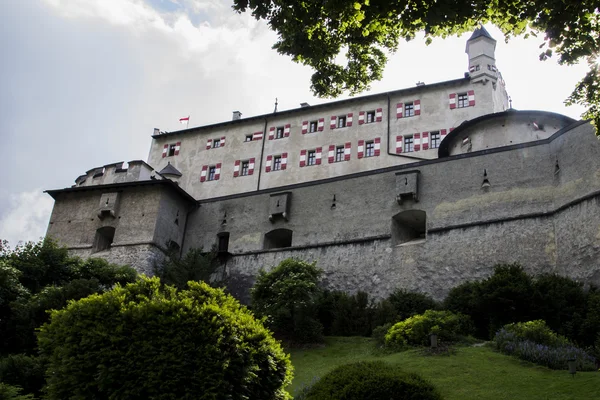 Hrad hohenwerfen v Rakousku — Stock fotografie