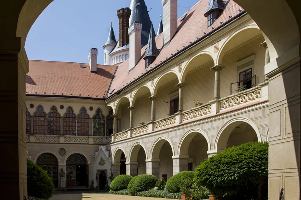 Zleby slott, Tsjekkia – stockfoto