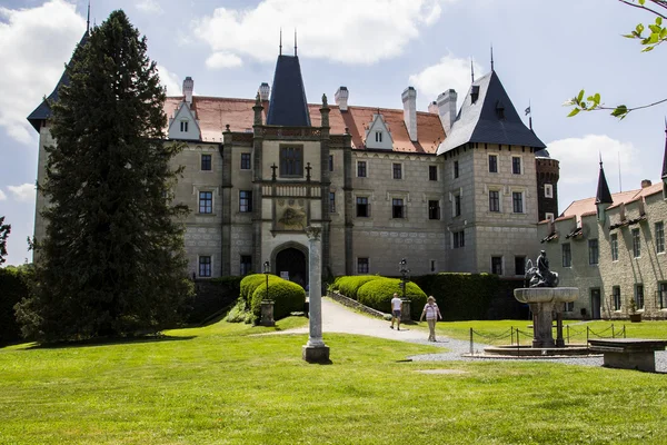 Zleby slott, Tjeckien Royaltyfria Stockbilder