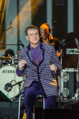 Donetsk, Ukrayna - Kasım. 30: sergey penkin - donetsk, Ukrayna içinde 30 Kasım 2013 tarihinde dm yunost bir konserde Rus pop şarkıcısı.