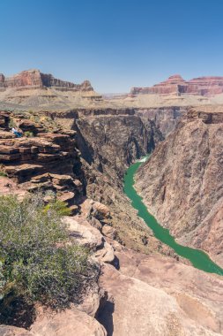 View of Colorado river from Plateau Point, Grand Canyon National clipart