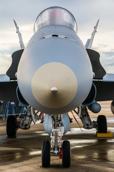 Detalhe da parte frontal avião lutador — Fotografia de Stock