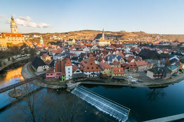 Vue panoramique de Cesky Krumlov, République tchèque — Photo