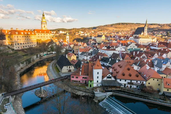 Vue panoramique de Cesky Krumlov, République tchèque — Photo