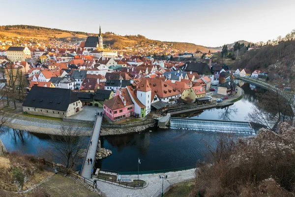 Vue panoramique de Cesky Krumlov, République tchèque — Photo