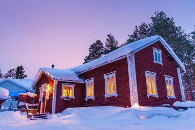 Fince ev sırasında belgili tanımlık kış