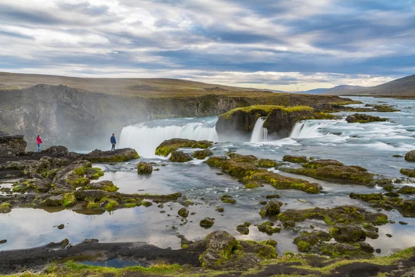 İzlanda'daki inanılmaz Godafoss şelale — Stok fotoğraf