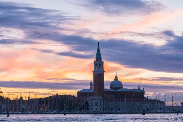 stock image Beautiful sunset in Venice