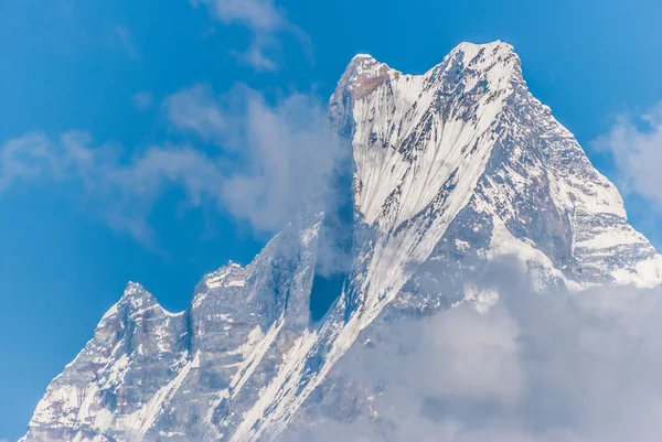 Himalaya tepe Nepal Machhapuchre görünümünü