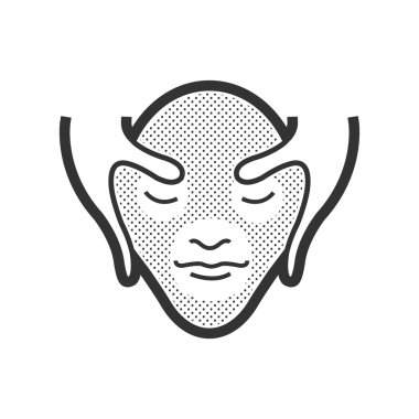 Yüz masajı simgesi